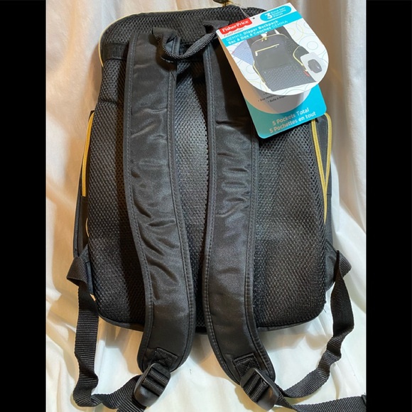 Beautiful BLACK GEMMA DUAL BACKPACK & DIAPER BAG SET 🎒🌟 - Picture 4 of 8